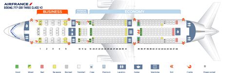 777-200 air france seat map